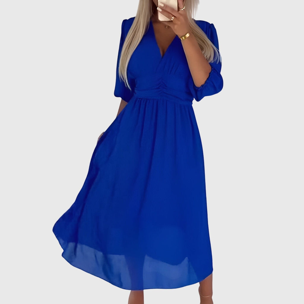 Chloe | Vestido de Chifón de Seda Ligera