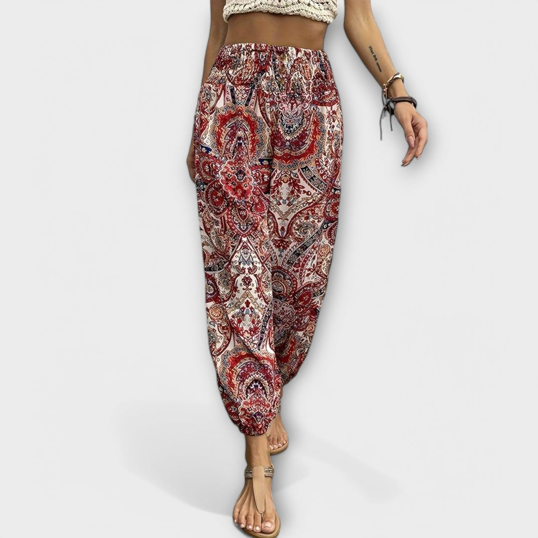 Élise | Pantalones con Gráfico Étnico