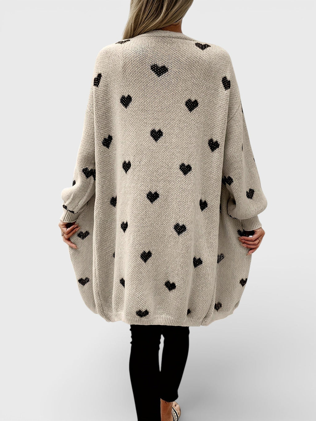 Nina™ | Cárdigan de punto con corazones