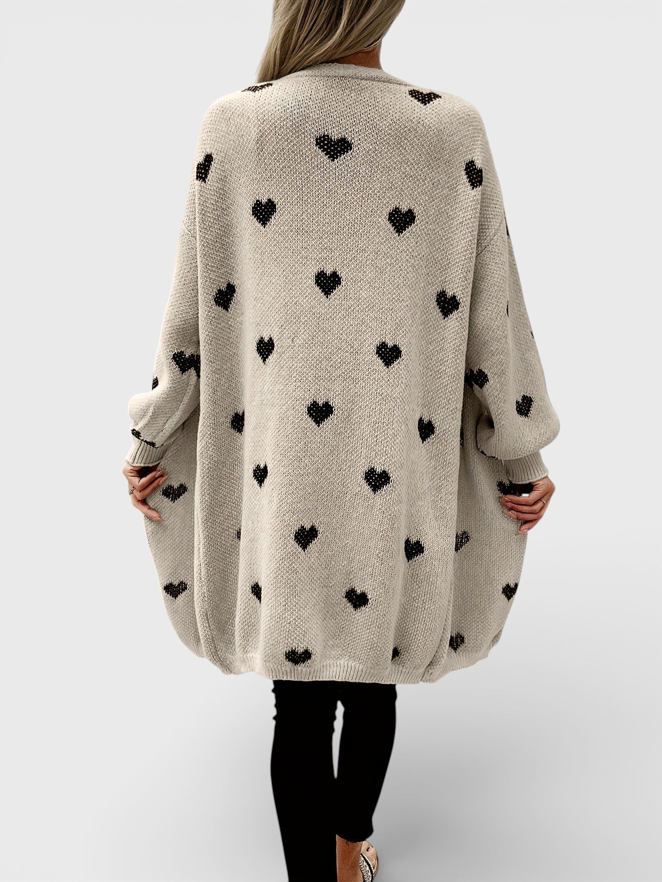 Nina™ | Cárdigan de punto con corazones