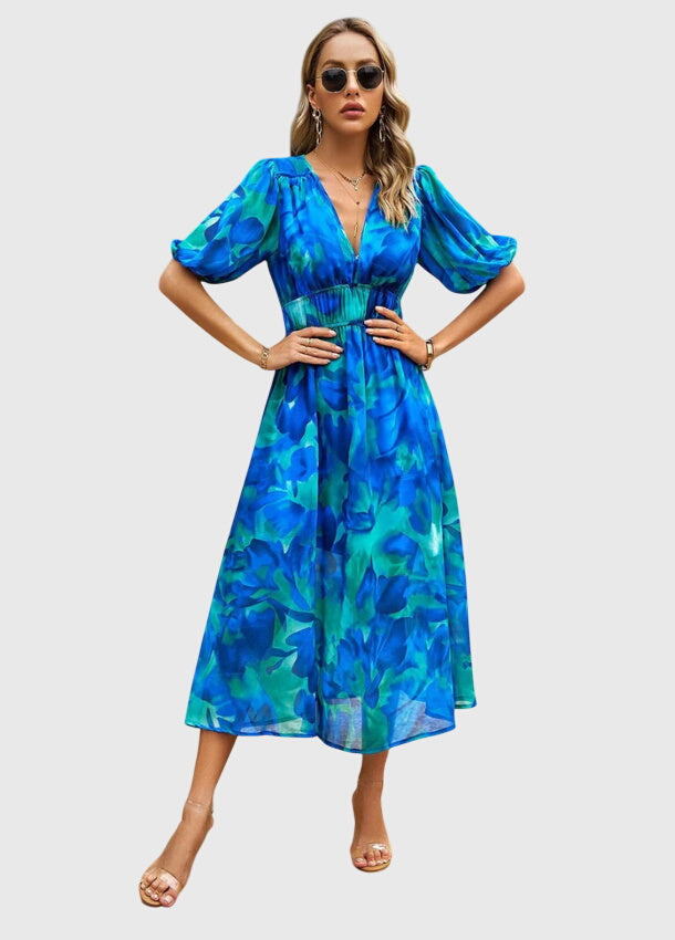Merlin | Vestido Midi Floral Halagador