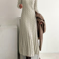 Sarah | Confortable Vestido Maxi de Punto Trenzado