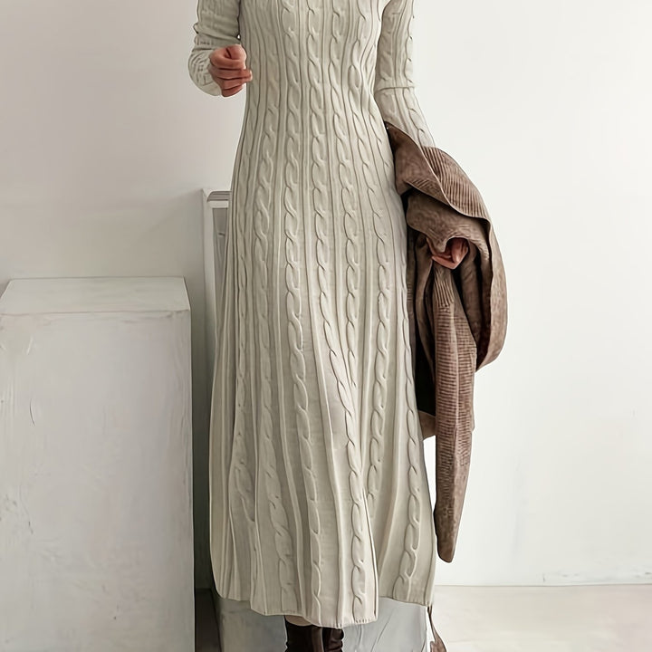 Sarah | Confortable Vestido Maxi de Punto Trenzado
