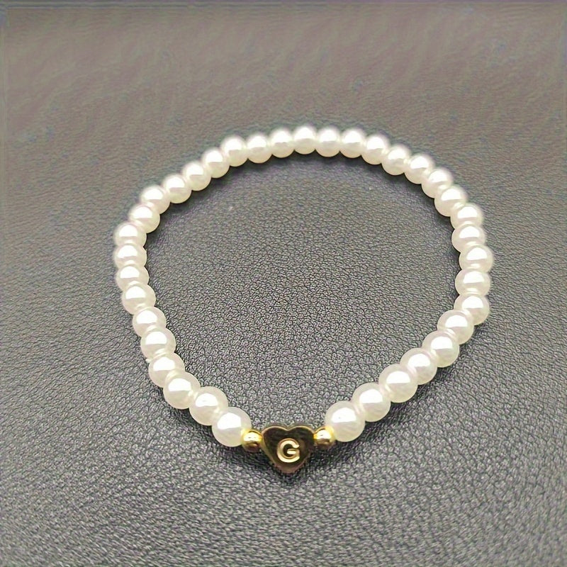Pulsera Chic con Inicial en Corazón (A–Z)