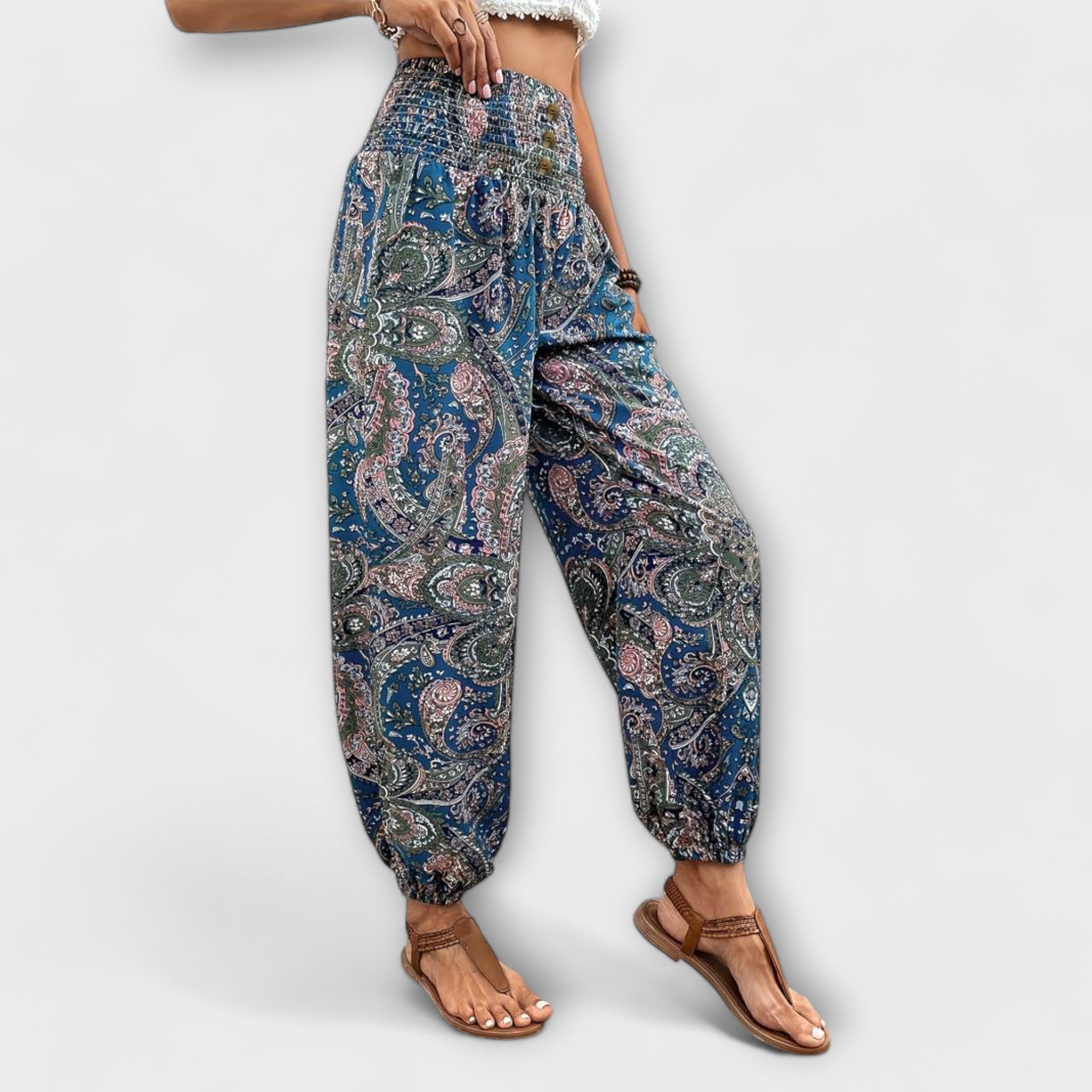 Élise | Pantalones con Gráfico Étnico