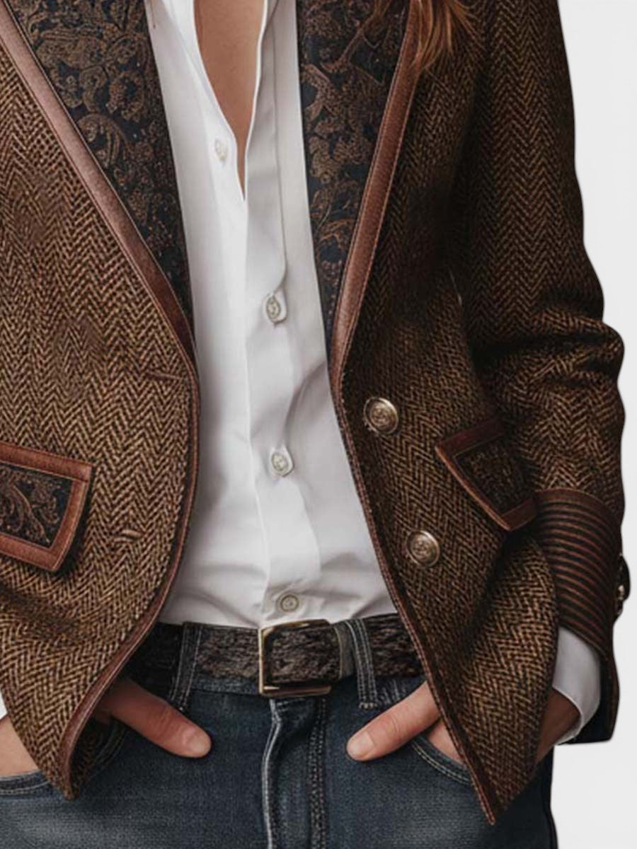 Teresa™ | Blazer de tweed elegante