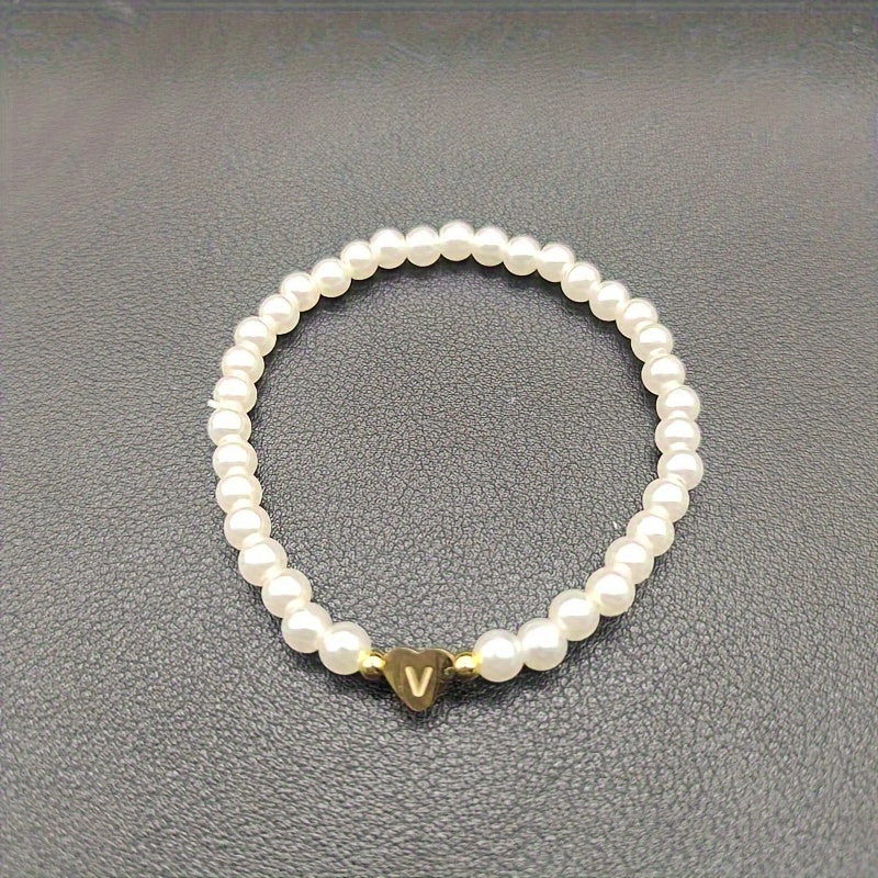Pulsera Chic con Inicial en Corazón (A–Z)