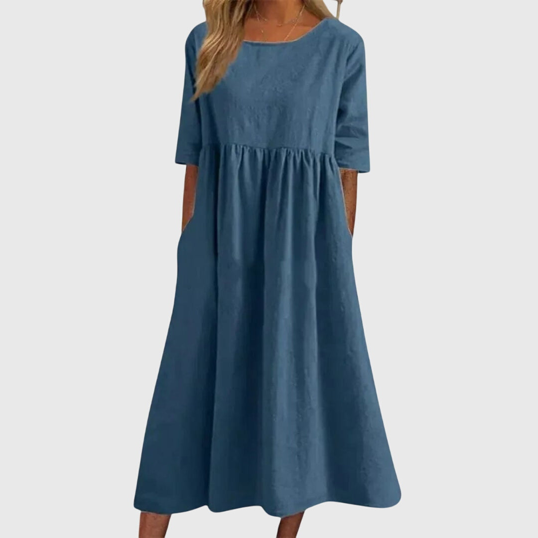 Haisley | Vestido Elegante de Manga Corta
