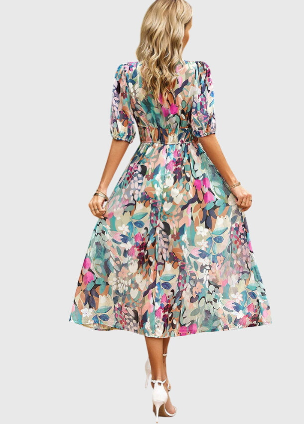 Merlin | Vestido Midi Floral Halagador