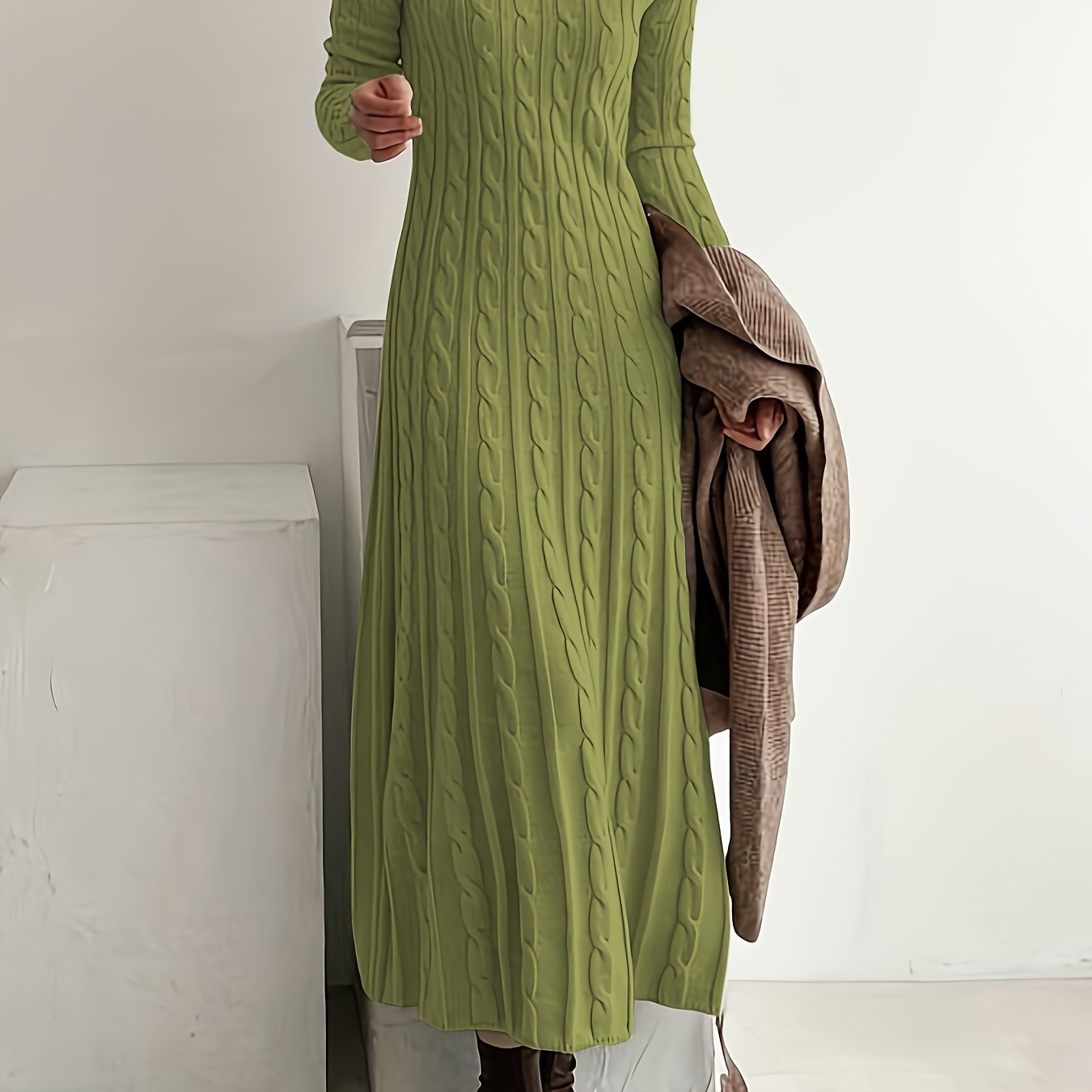 Sarah | Confortable Vestido Maxi de Punto Trenzado