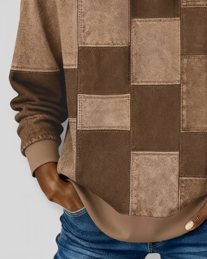 Lucía™ | Sudadera a cuadros con capucha