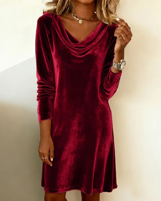 Joëlle | Amplio Vestido de Terciopelo