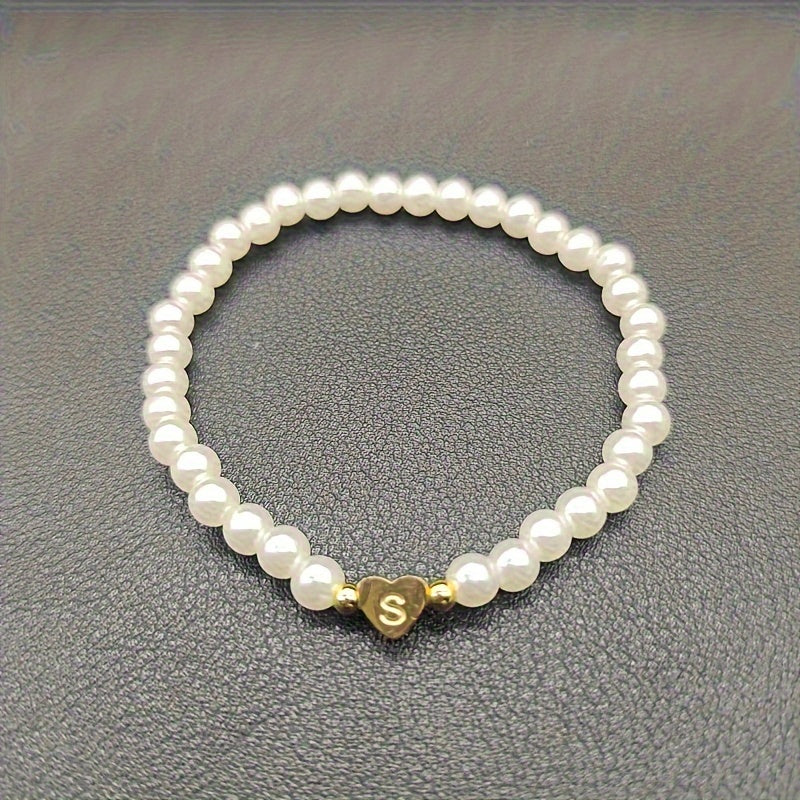Pulsera Chic con Inicial en Corazón (A–Z)