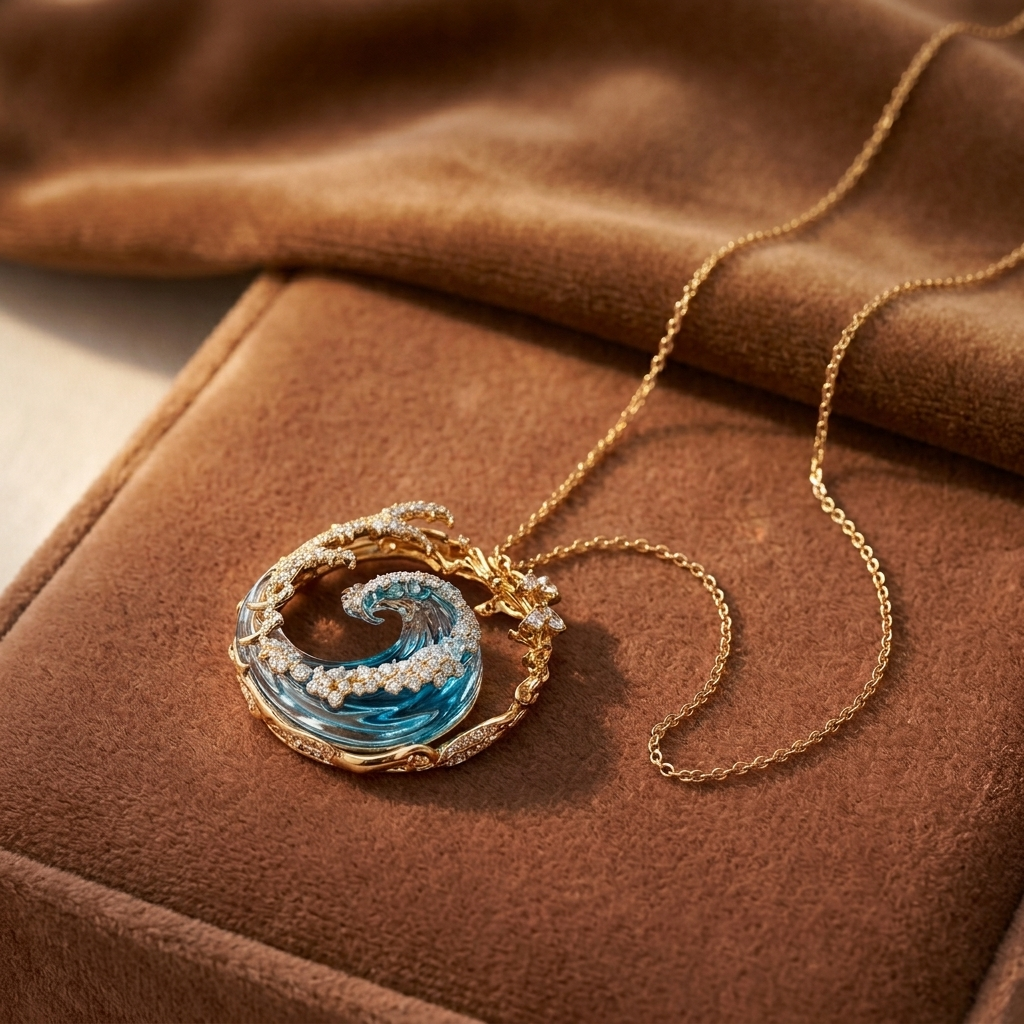 Collar con colgante “Promesa del Océano”