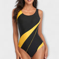 Maillot de Bain Una Pieza Deportivo con Corte en la Espalda