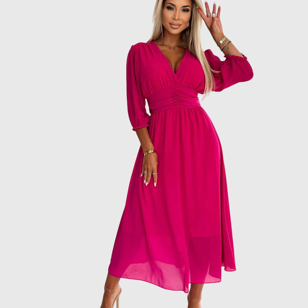 Chloe | Vestido de Chifón de Seda Ligera