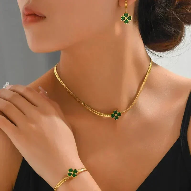 Conjunto de Joyería Trébol