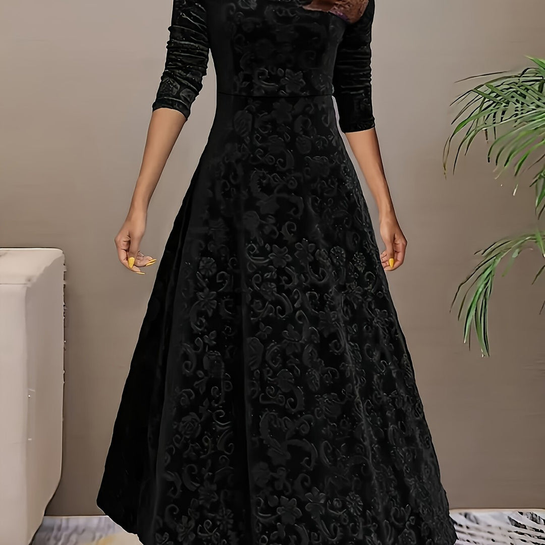 Julie | Elegante Vestido Maxi con Estampados