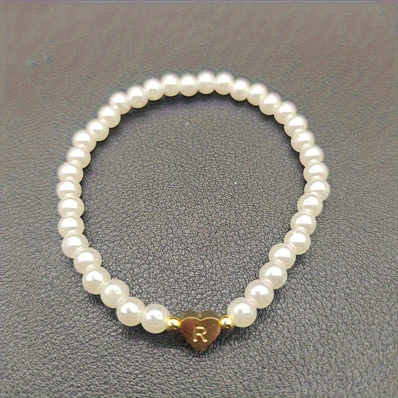 Pulsera Chic con Inicial en Corazón (A–Z)