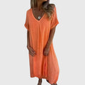 Fiona | Vestido V-Decollete Ligero y Elegante