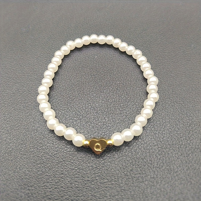 Pulsera Chic con Inicial en Corazón (A–Z)