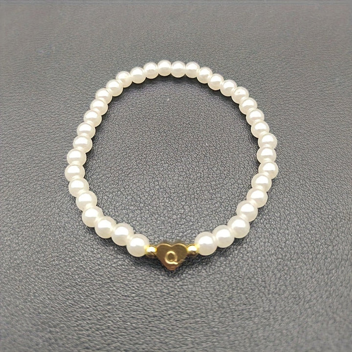Pulsera Chic con Inicial en Corazón (A–Z)