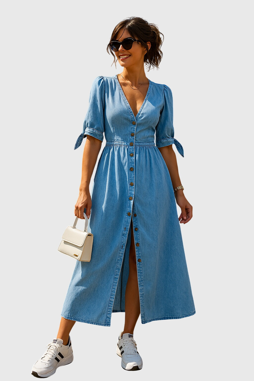 Jacqueline | Vestido de Jean Elegante