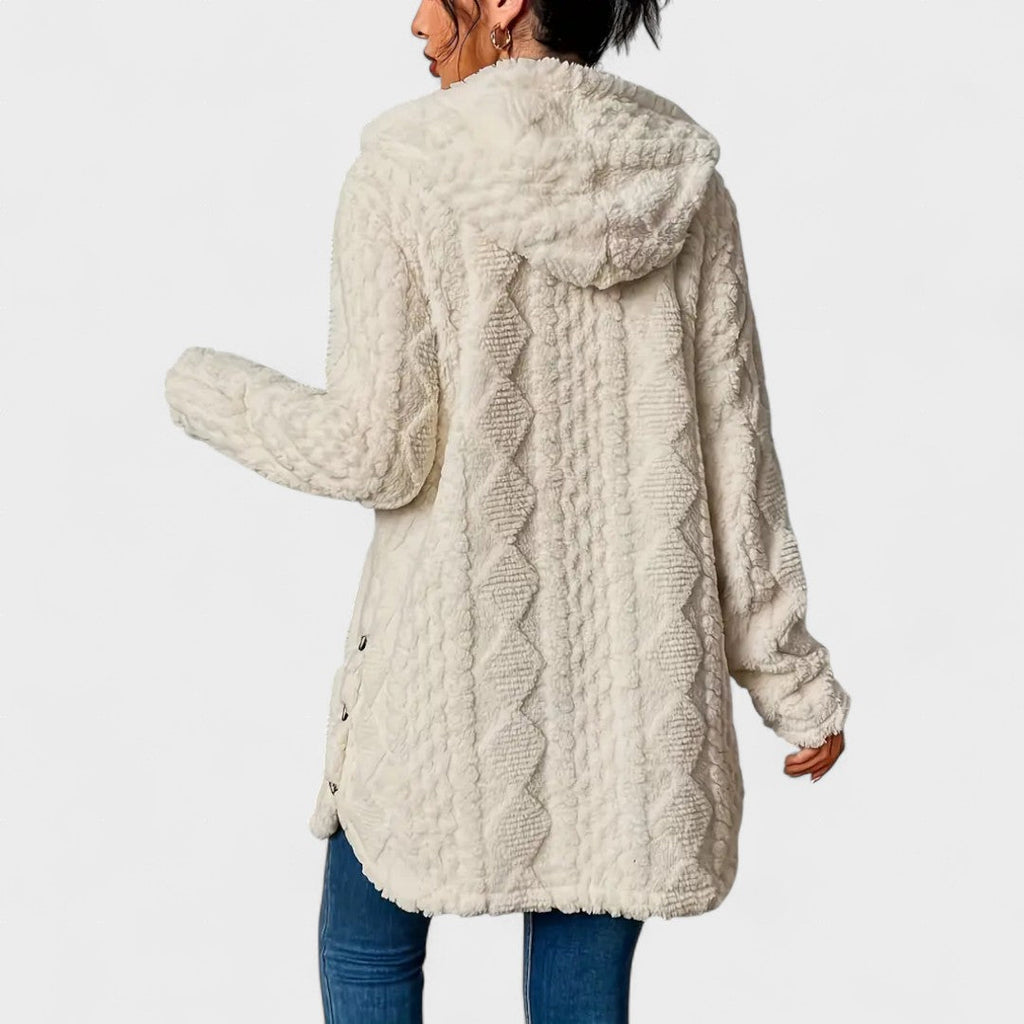 Amalia™ | Cárdigan acogedor con capucha