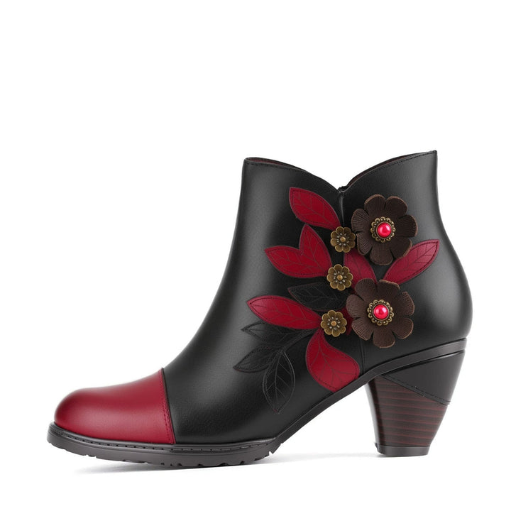 Azahara — Botines Florales Estilo Boho