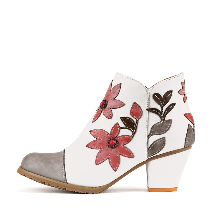 Anabel — Botines Elegantes con Diseño Floral