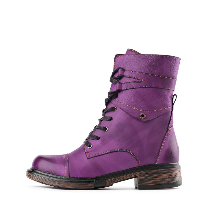 Jara — Botines con Cremallera y Cordones