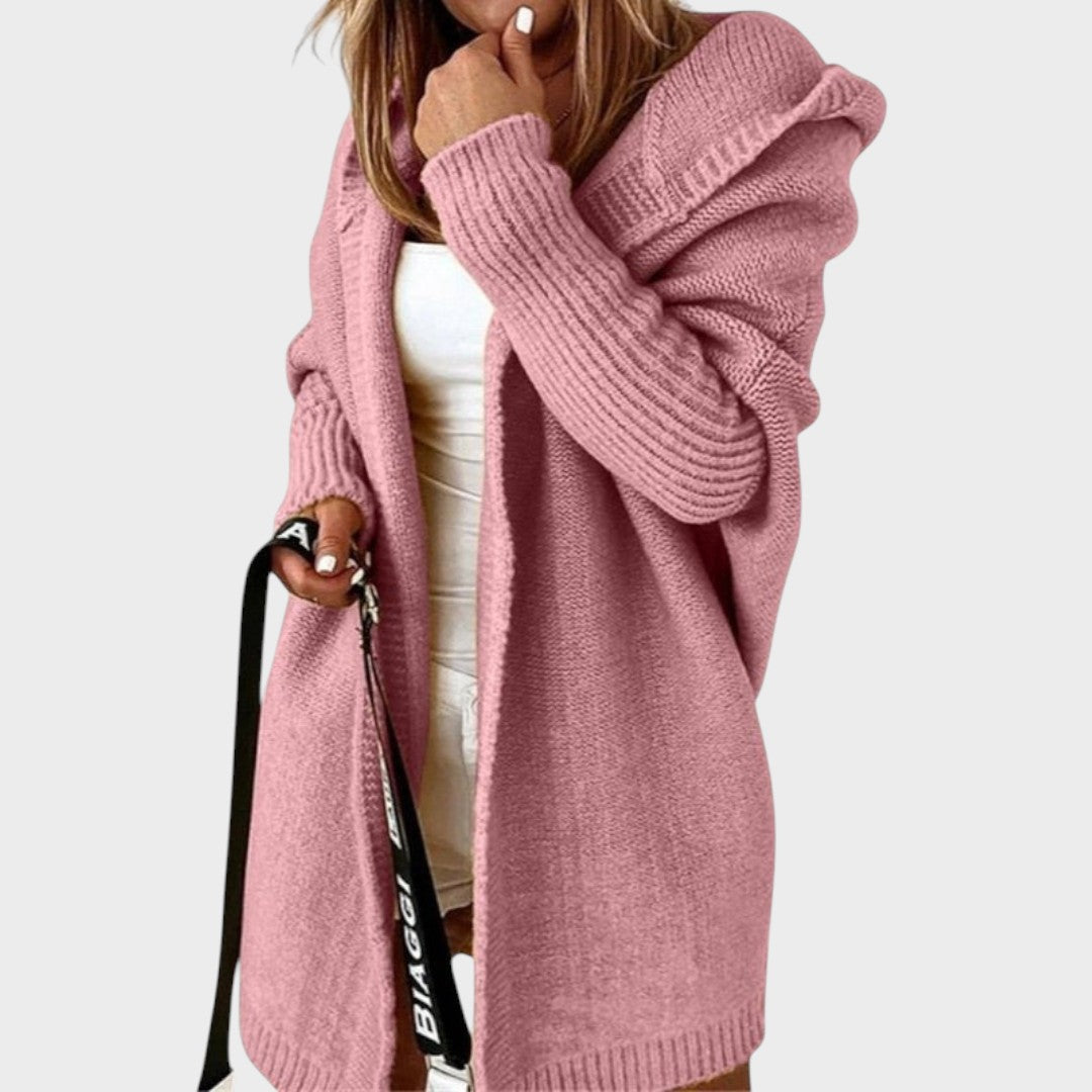 Marcela™ |  Cárdigan de Punto con Capucha Oversized