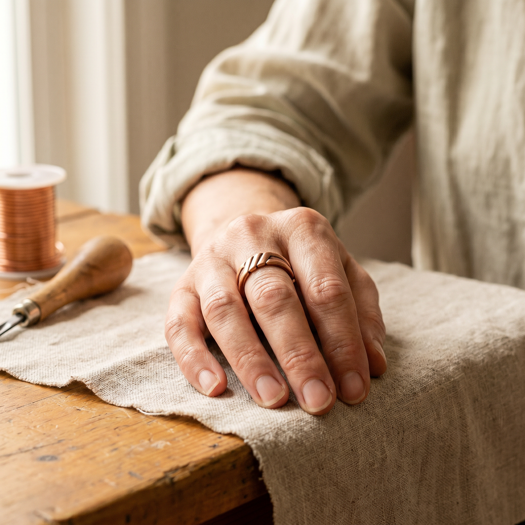 Anillo de Cobre Turba — Leonor