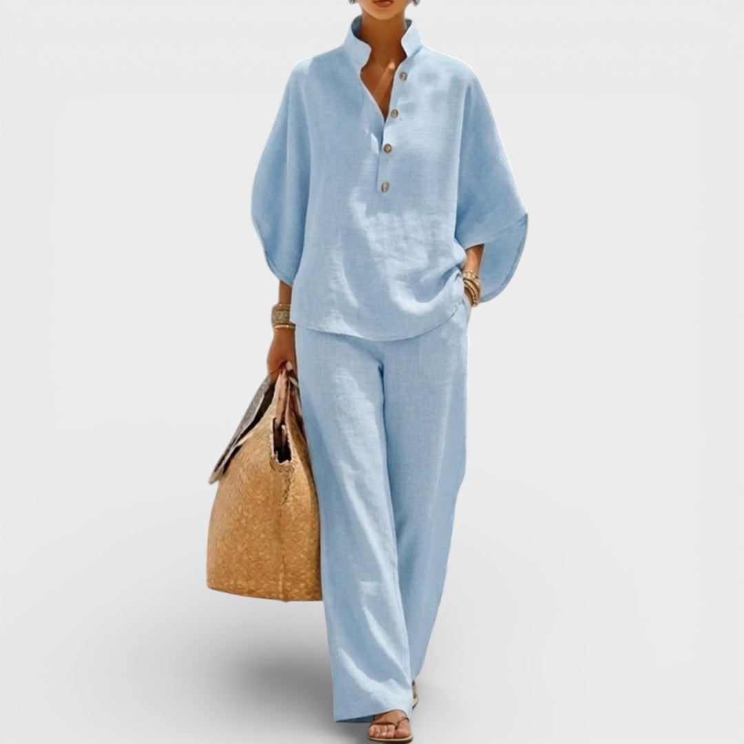 Julia™ | Conjunto de lino elegante