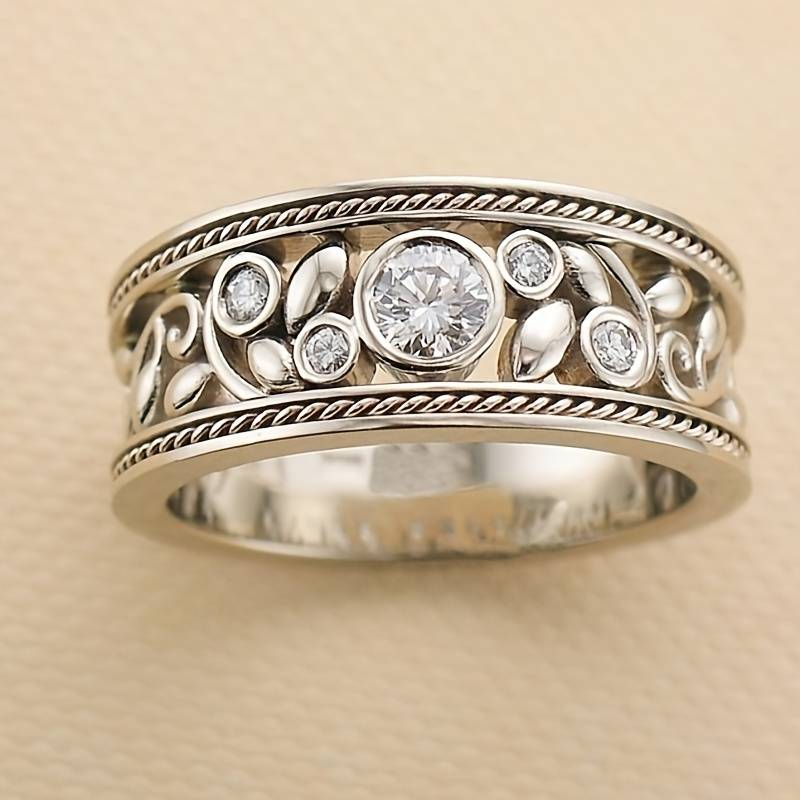 Anillo de Plata Atemporal™ – Brillo de Circonio