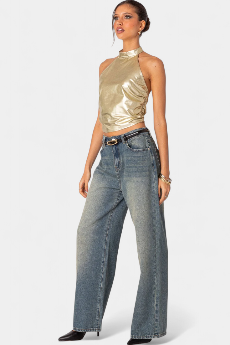 Top Halter Metálico Karter