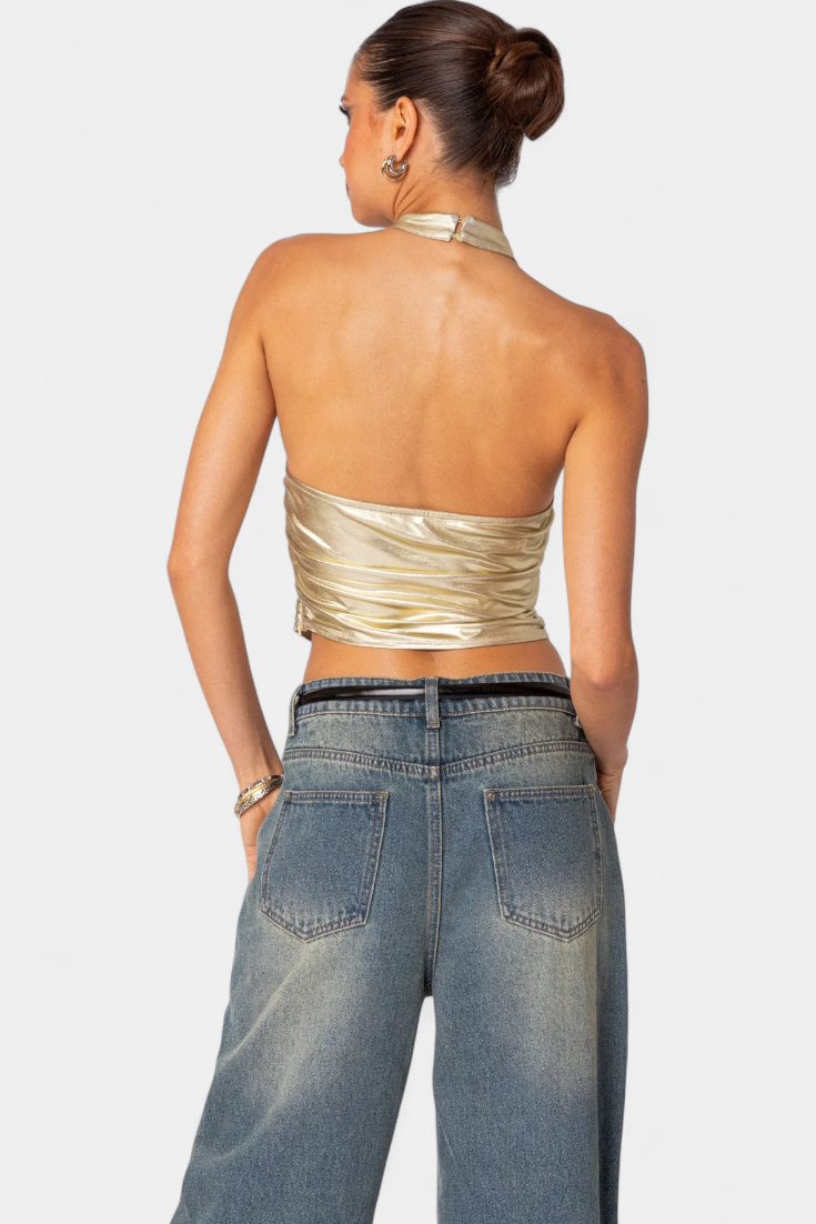Top Halter Metálico Karter