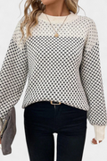 Rachael™ | Jersey de Cuello Redondo en Bloques de Color