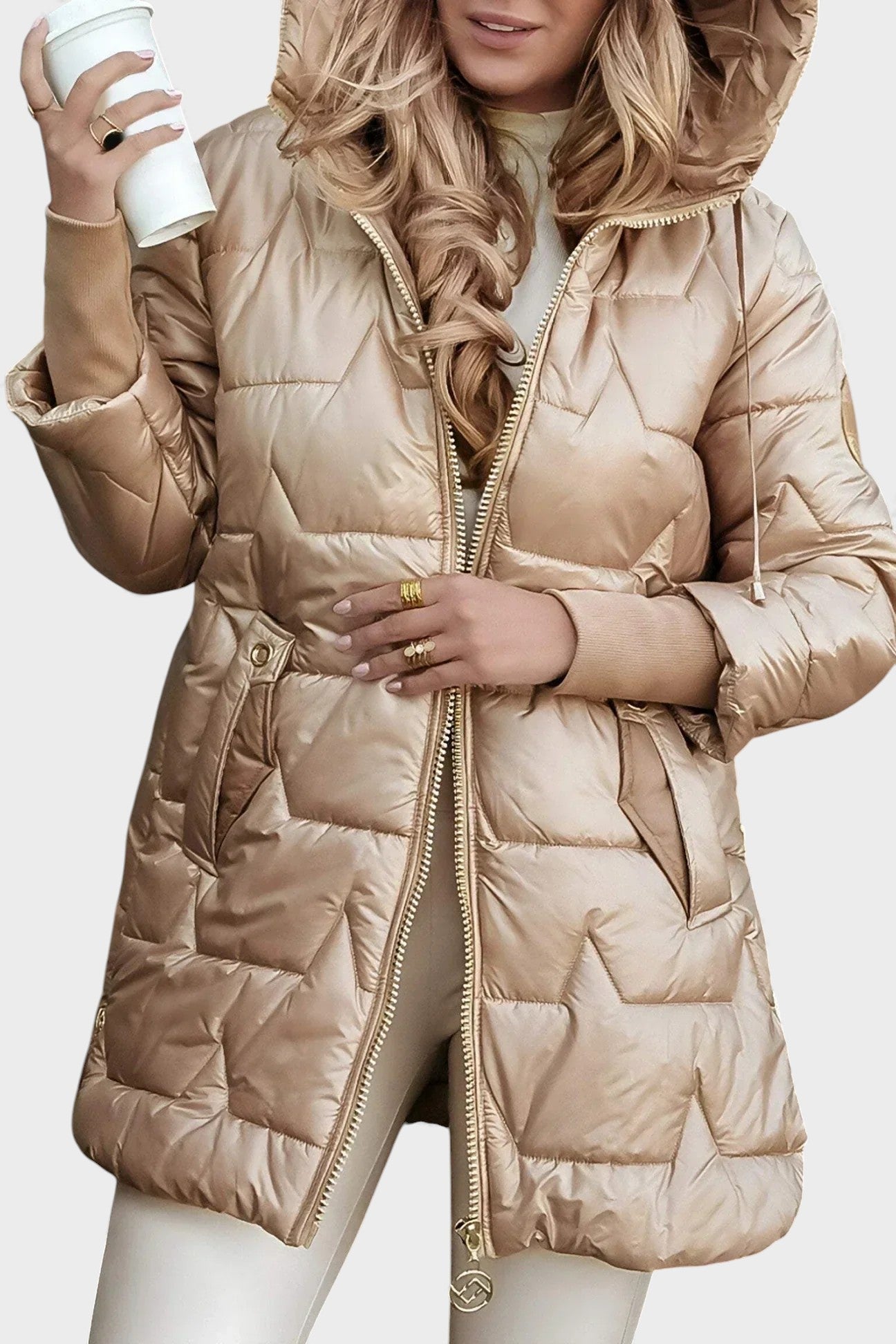 Carmen™ | Abrigo de invierno elegante con capucha
