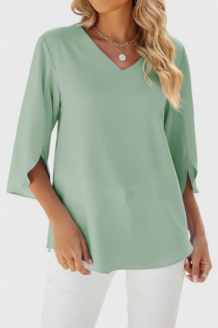 Blusa Casual Tabitha con Corte Suelto y Estilo Sofisticado