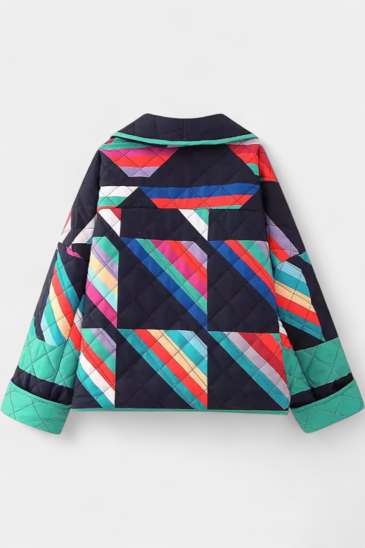 Maika Chaqueta Vintage de Corte Relajado