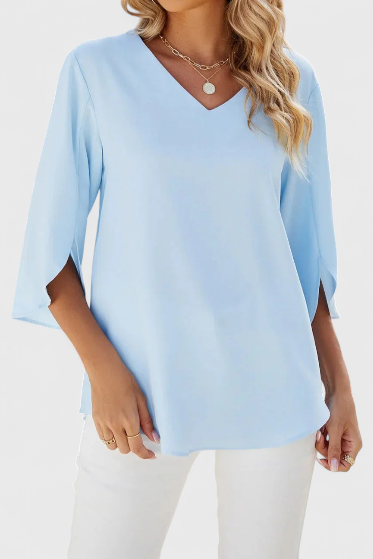 Blusa Casual Tabitha con Corte Suelto y Estilo Sofisticado