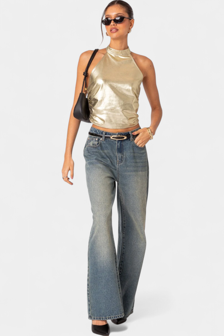 Top Halter Metálico Karter