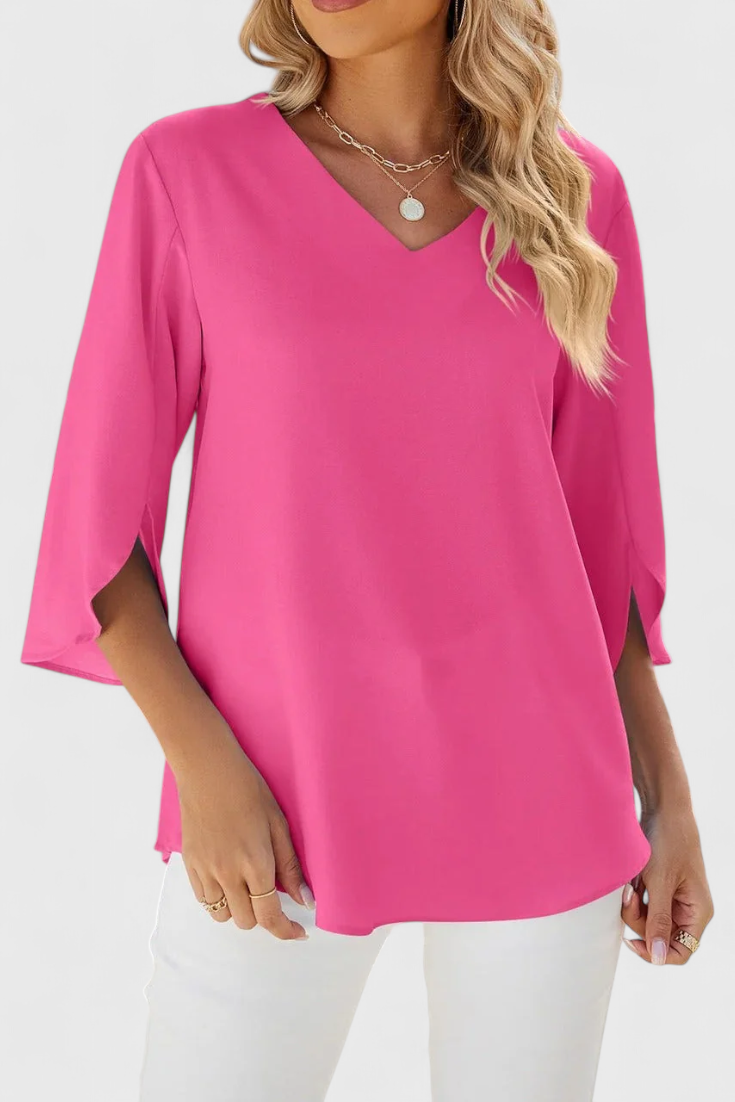 Blusa Casual Tabitha con Corte Suelto y Estilo Sofisticado