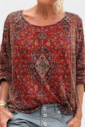 Blusa Oversized Omari con Estampado Bohemio Retro