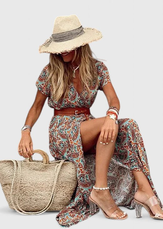 Caroline | Elegante Vestido Maxi Boho