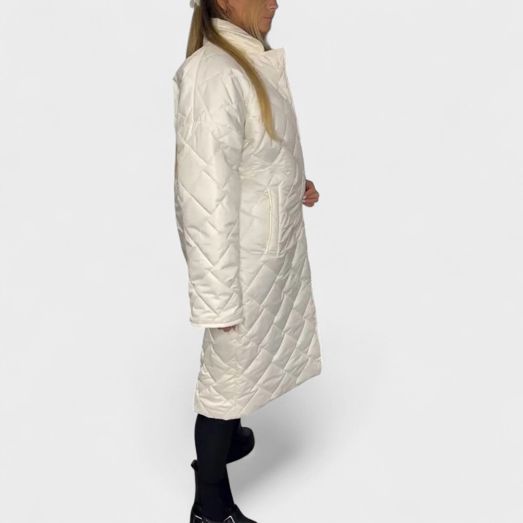 Isela™ | Abrigo reversible con forro de leopardo elegante