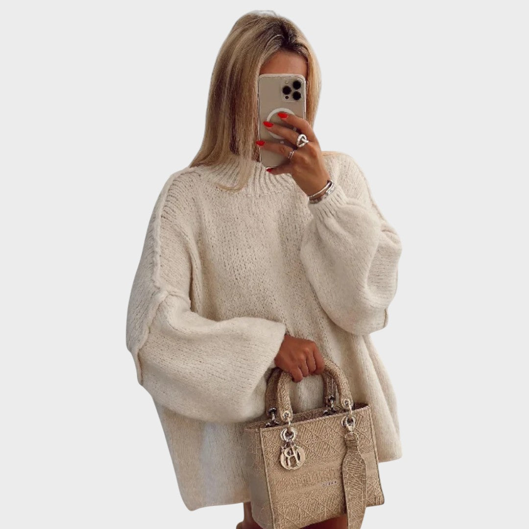 Carly™ | Suéter de Punto Oversized con Mangas Globo