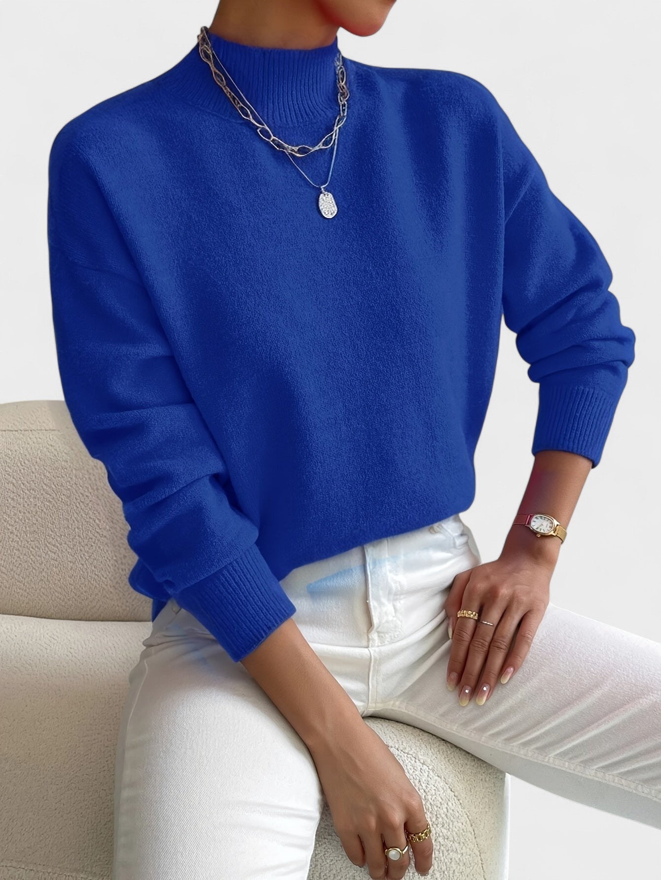 Petra™ | Jersey elegante de cuello alto