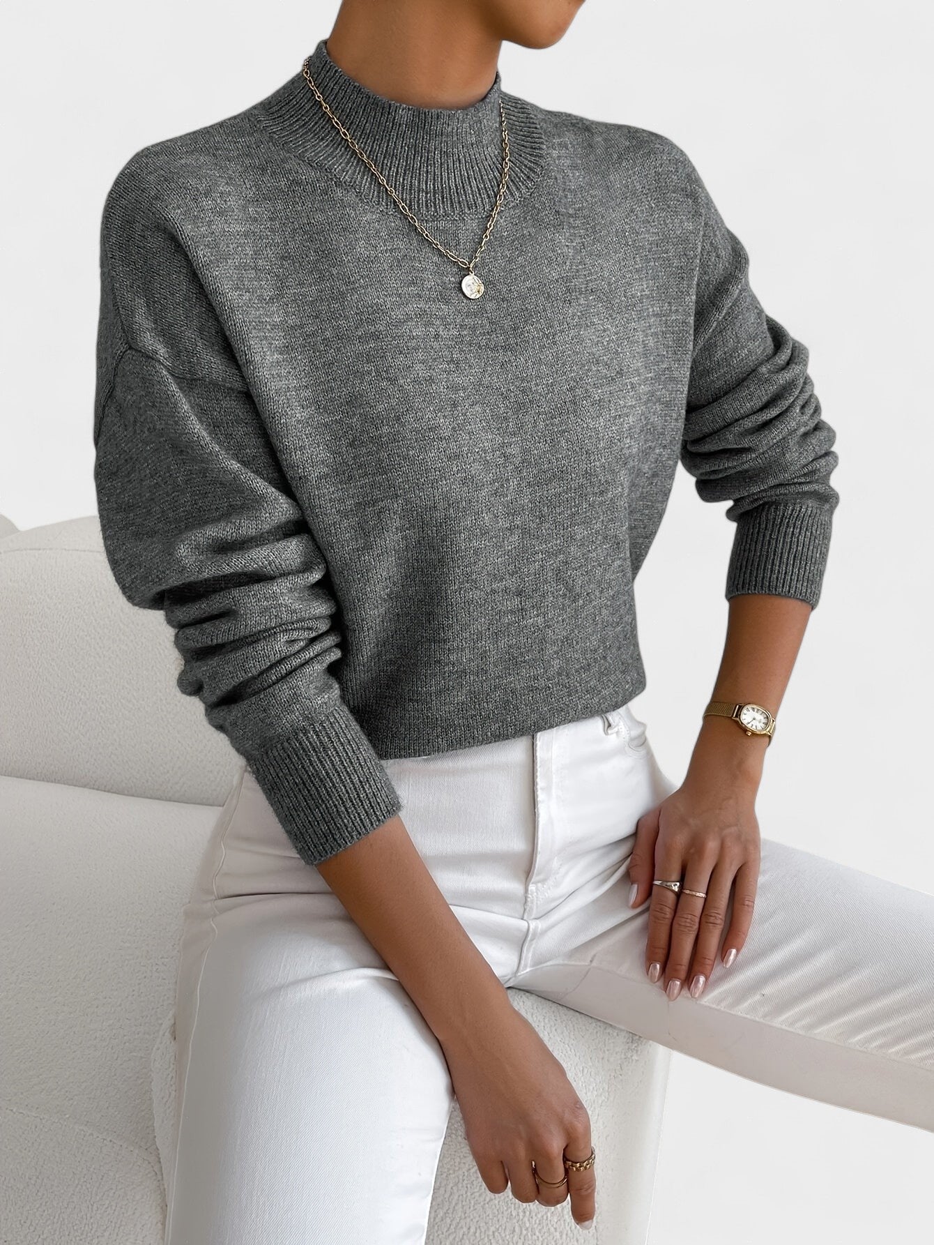 Petra™ | Jersey elegante de cuello alto